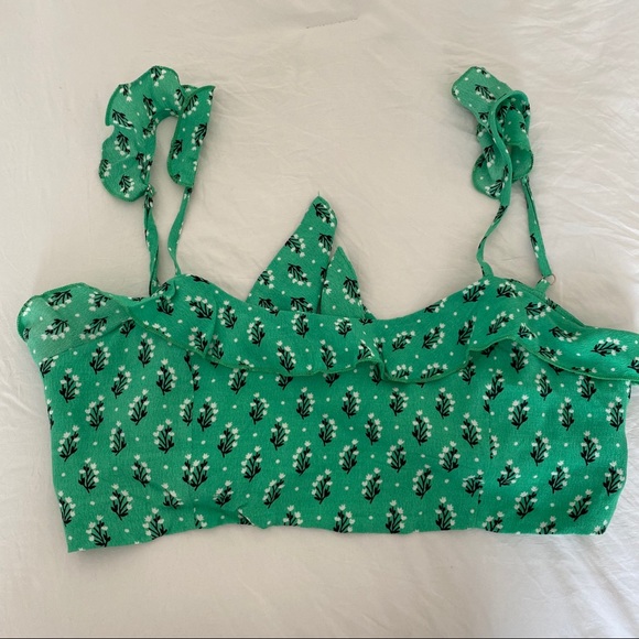 Cropped floral top - Picture 3 of 5